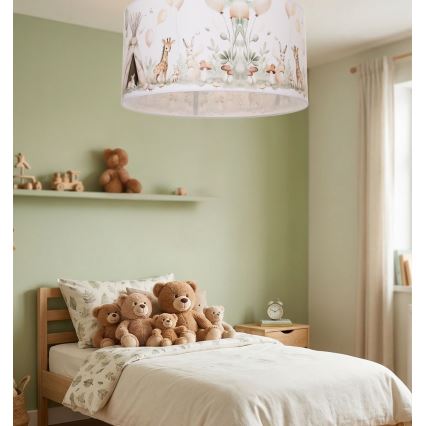 Lampada da soffitto per cameretta KIDS ROOM 1xE27/60W/230V Ø 40 cm – con simpatici animaletti