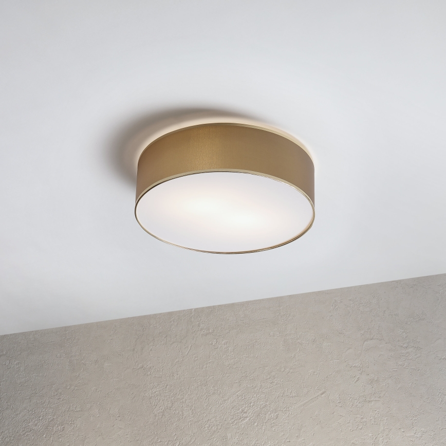 Lampada da soffitto SIRJA 2xE27/15W/230V Ø 45 cm marrone/oro