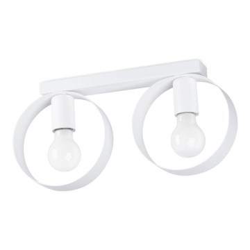 Lampada da soffitto TITRAN 2xE27/60W/230V bianco