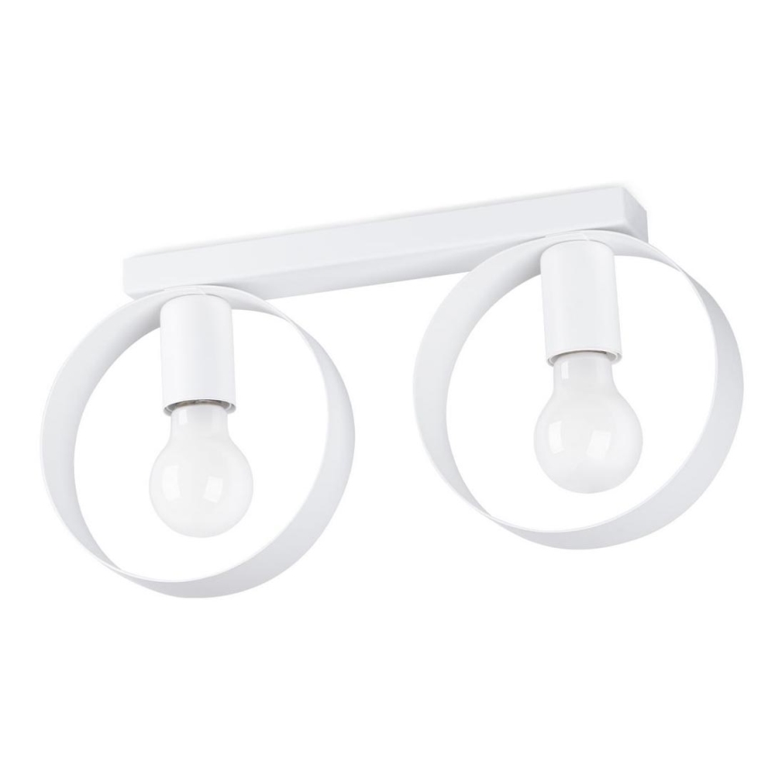 Lampada da soffitto TITRAN 2xE27/60W/230V bianco