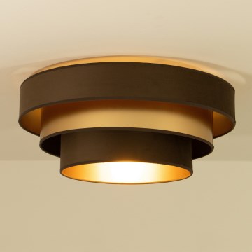 Lampada da soffitto WENTA 1xE27/60W/230V diam. 50 cm marrone/dorato