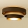 Lampada da soffitto WENTA 1xE27/60W/230V diam. 50 cm marrone/dorato