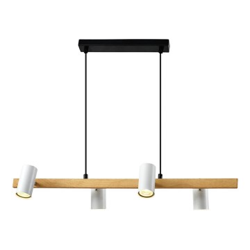 Lampada da soffitto XILO 4xGU10/25W/230V faggio/bianco