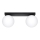 Lampada da soffitto YOLI 2xG9/12W/230V nero