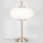 Lampada da tavolo 1xE14/3W/230V bianco/ottone