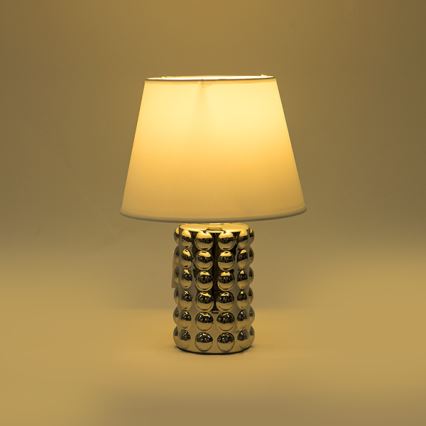Lampada da tavolo 1xE14/40W/230V bianco/cromo lucido