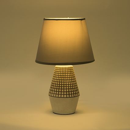 Lampada da tavolo 1xE14/40W/230V bianco/grigio