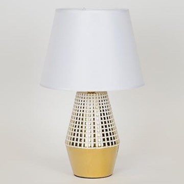 Lampada da tavolo 1xE14/40W/230V bianco/oro