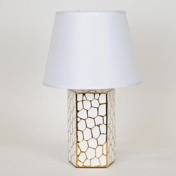 Lampada da tavolo 1xE14/40W/230V bianco/oro