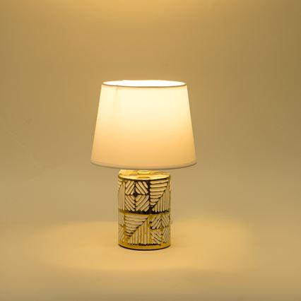 Lampada da tavolo 1xE14/40W/230V bianco/oro