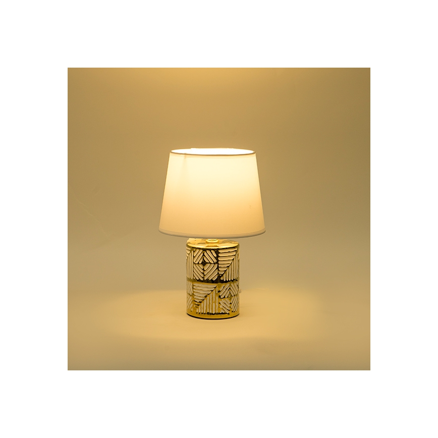 Lampada da tavolo 1xE14/40W/230V bianco/oro
