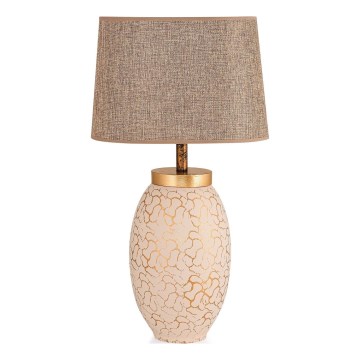 Lampada da tavolo 1xE27/40W/230V beige/oro