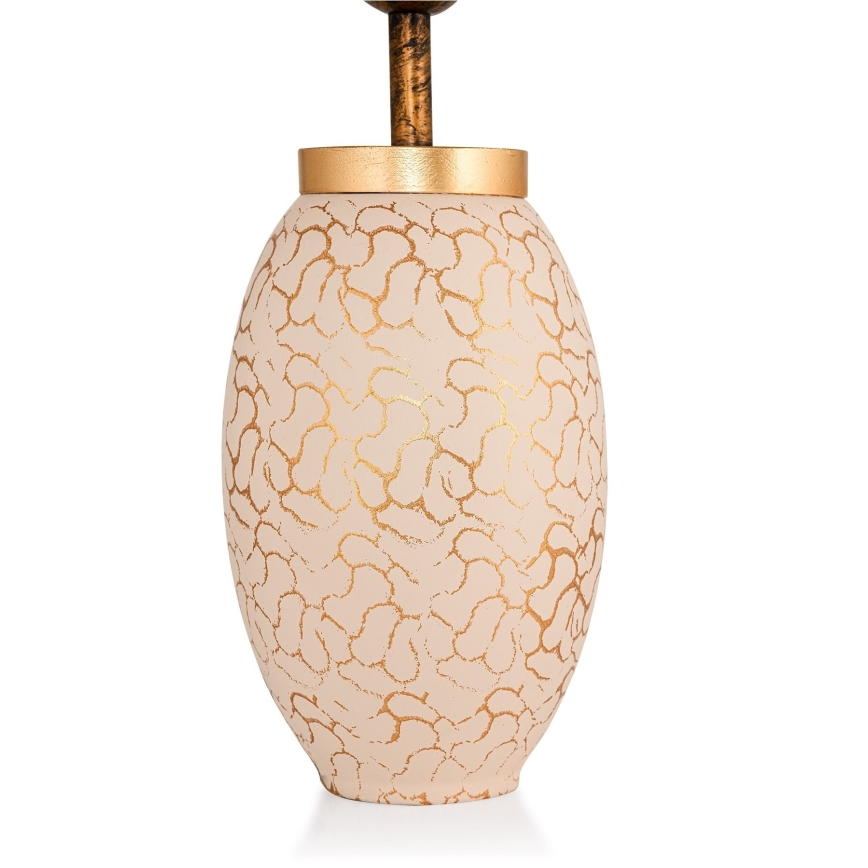 Lampada da tavolo 1xE27/40W/230V beige/oro
