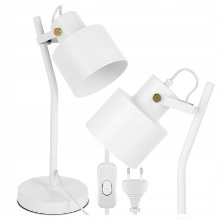 Lampada da tavolo 1xE27/40W/230V bianca