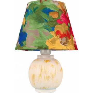 Lampada da tavolo 1xE27/40W/230V bianco/colorato