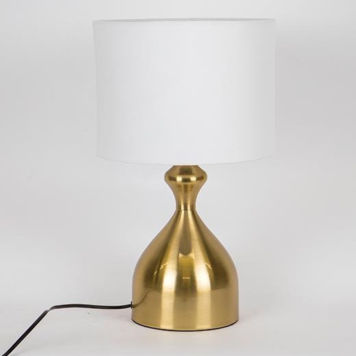 Lampada da tavolo 1xE27/40W/230V bianco/oro