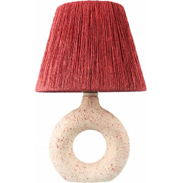 Lampada da tavolo 1xE27/40W/230V bianco/rosso