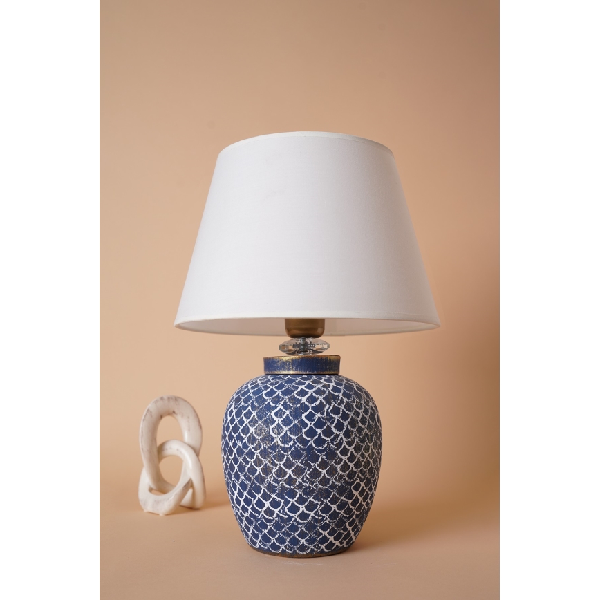 Lampada da tavolo 1xE27/40W/230V blu