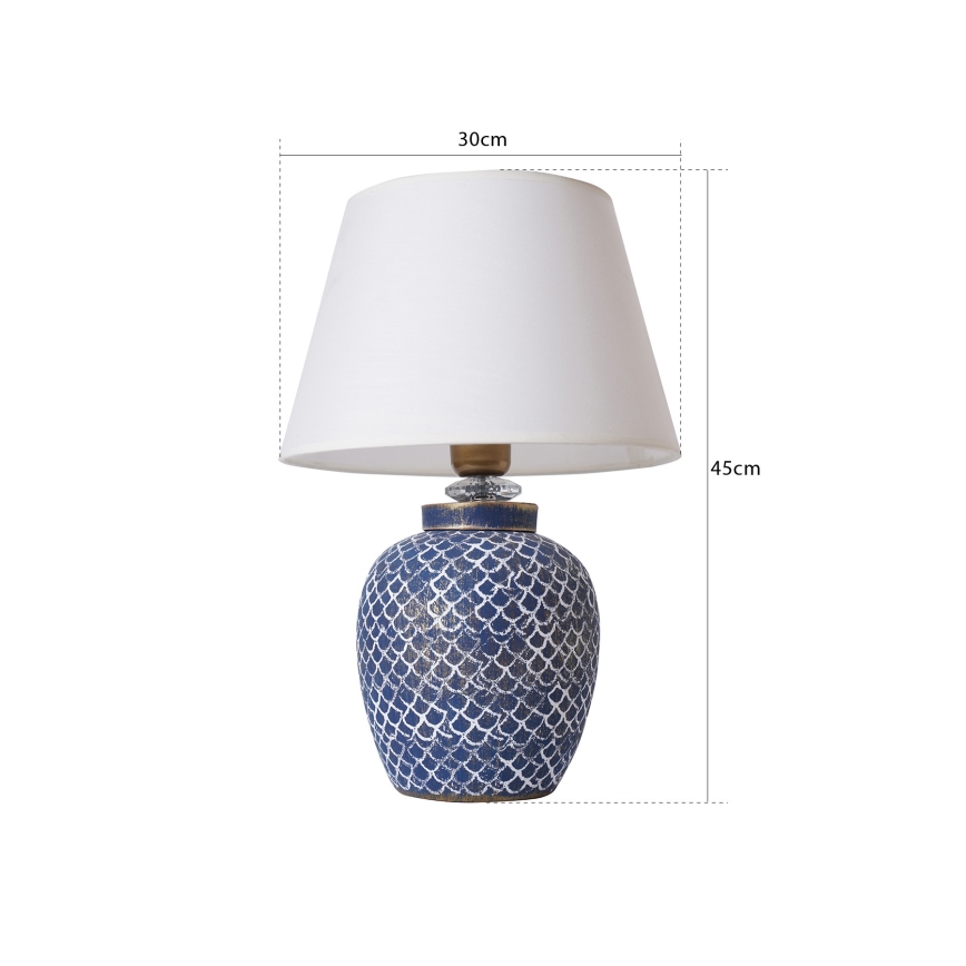 Lampada da tavolo 1xE27/40W/230V blu