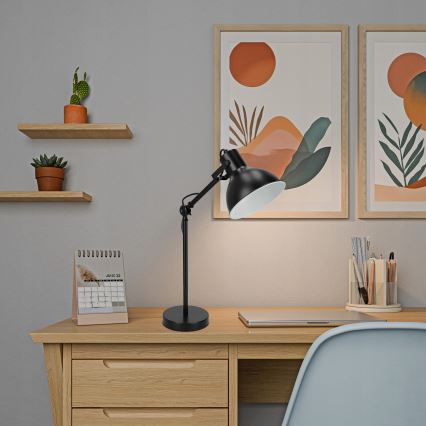 Lampada da tavolo 1xE27/40W/230V nera