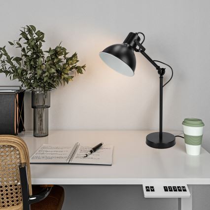 Lampada da tavolo 1xE27/40W/230V nera