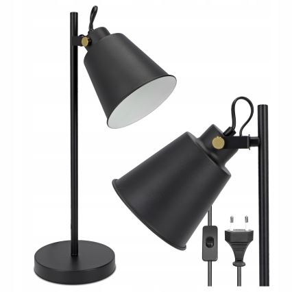 Lampada da tavolo 1xE27/40W/230V nera