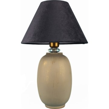 Lampada da tavolo 1xE27/40W/230V nero/beige