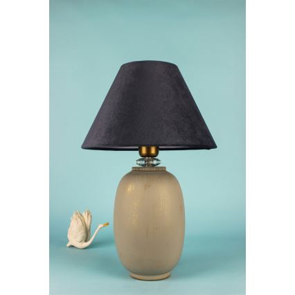 Lampada da tavolo 1xE27/40W/230V nero/beige