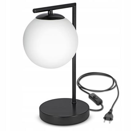 Lampada da tavolo 1xE27/40W/230V nero/bianco