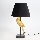 Lampada da tavolo 1xE27/40W/230V nero/oro