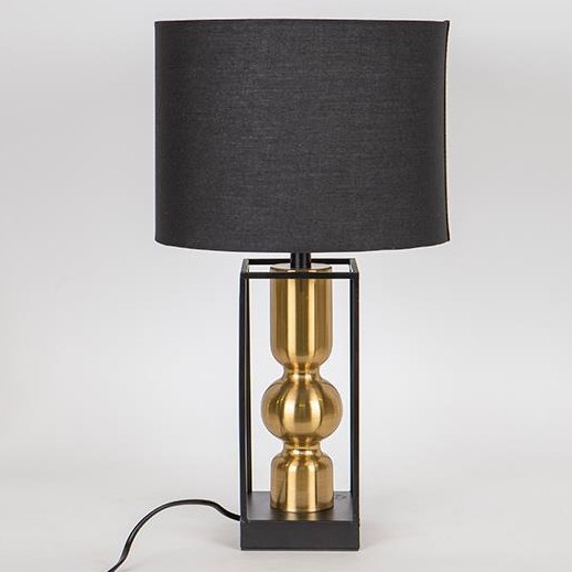 Lampada da tavolo 1xE27/40W/230V nero/oro