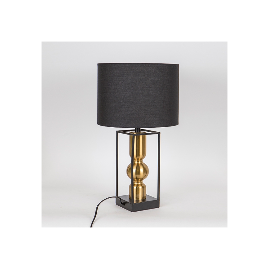 Lampada da tavolo 1xE27/40W/230V nero/oro