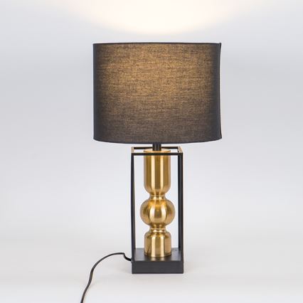 Lampada da tavolo 1xE27/40W/230V nero/oro