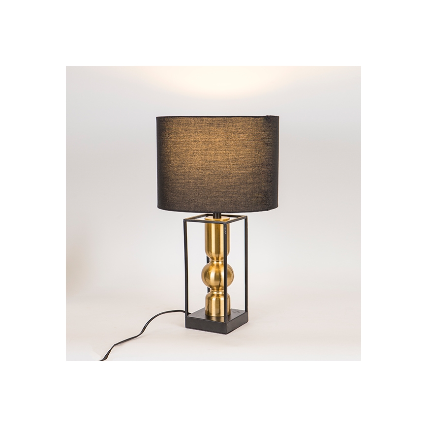 Lampada da tavolo 1xE27/40W/230V nero/oro