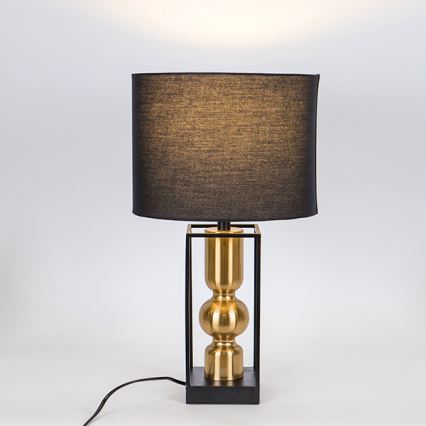 Lampada da tavolo 1xE27/40W/230V nero/oro