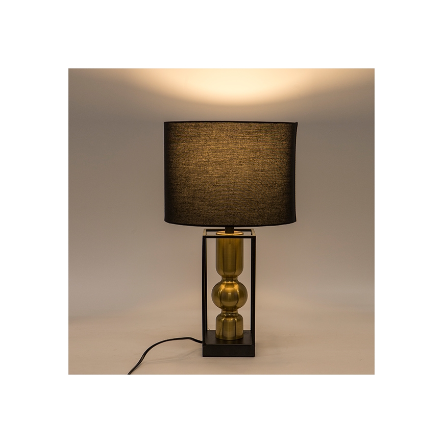 Lampada da tavolo 1xE27/40W/230V nero/oro