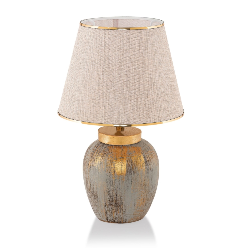 Lampada da tavolo 1xE27/40W/230V oro/beige