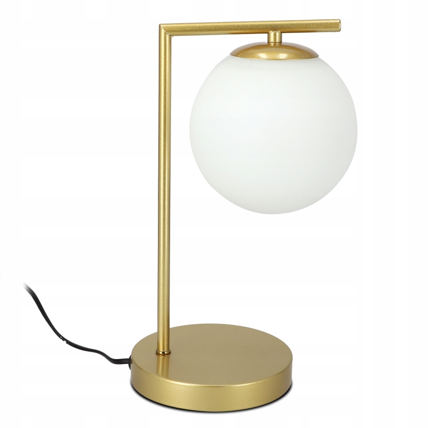 Lampada da tavolo 1xE27/40W/230V oro/bianco