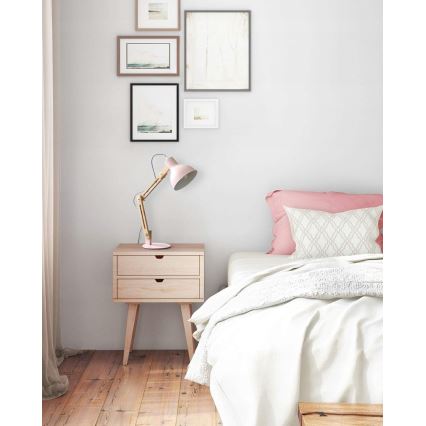 Lampada da tavolo 1xE27/40W/230V rosa