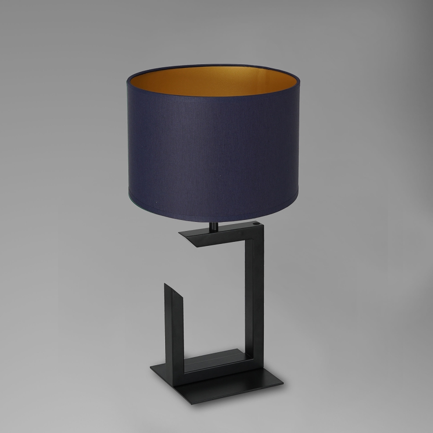 Lampada da tavolo 1xE27/60W/230V 45 cm blu/dorato