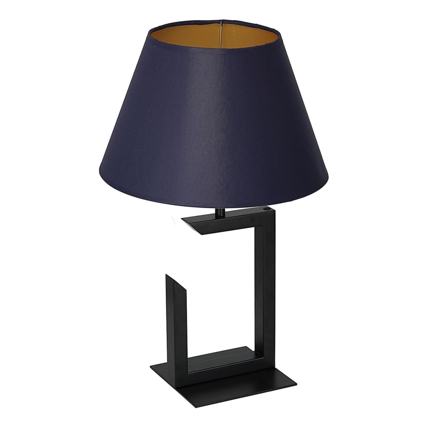 Lampada da tavolo 1xE27/60W/230V 45 cm blu/oro