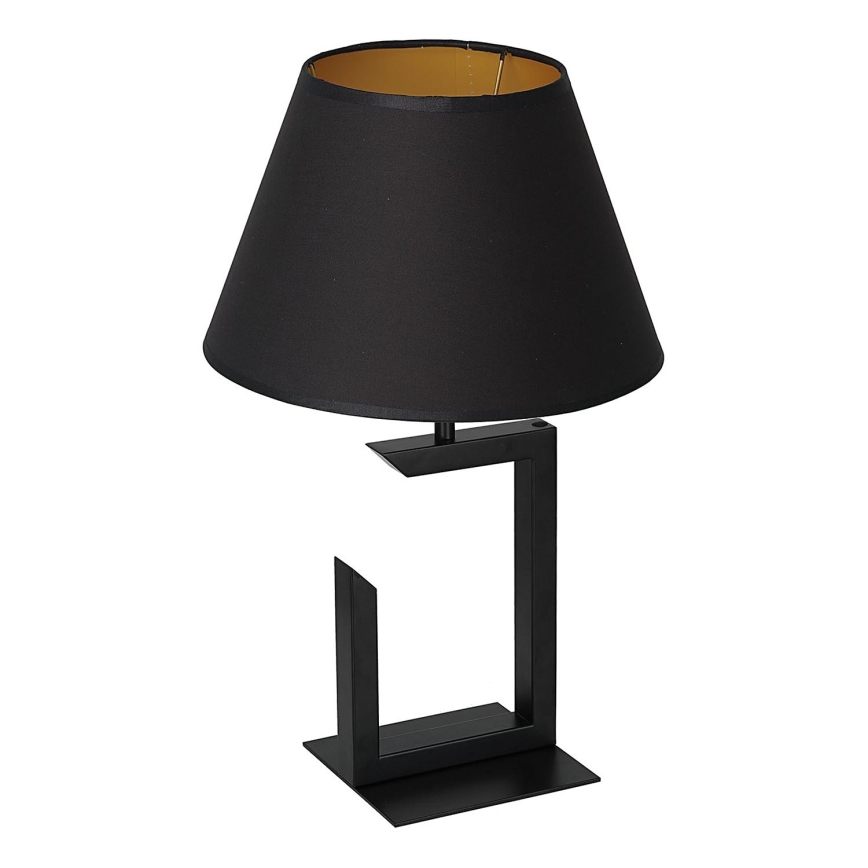 Lampada da tavolo 1xE27/60W/230V 45 cm nero/oro