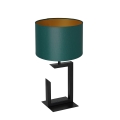 Lampada da tavolo 1xE27/60W/230V 45 cm verde/oro