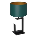 Lampada da tavolo 1xE27/60W/230V 45 cm verde/oro