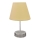 Lampada da tavolo 1xE27/60W/230V beige/cromo lucido
