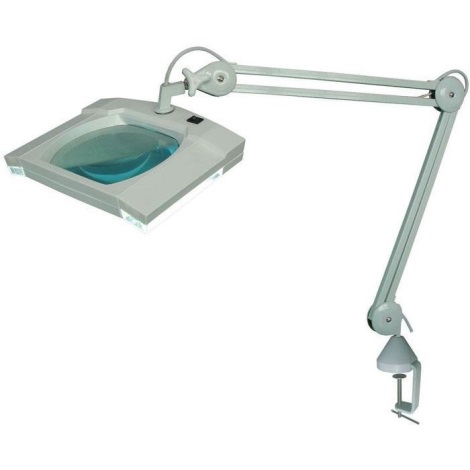 Lampada da tavolo a LED con lente d'ingrandimento e clip LED/5W/230V