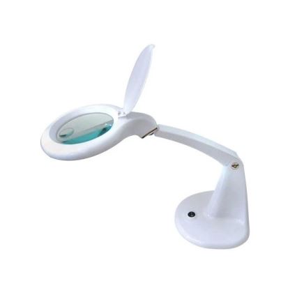 Lampada da tavolo a LED con lente d'ingrandimento LED/6,5W/230V bianca