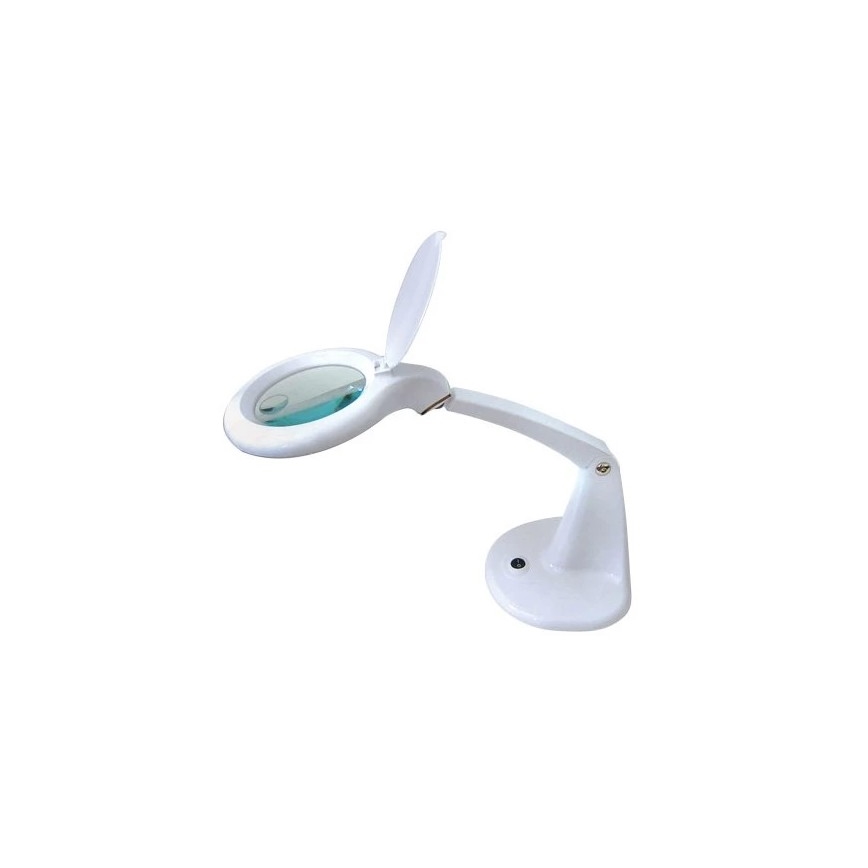 Lampada da tavolo a LED con lente d'ingrandimento LED/6,5W/230V bianca