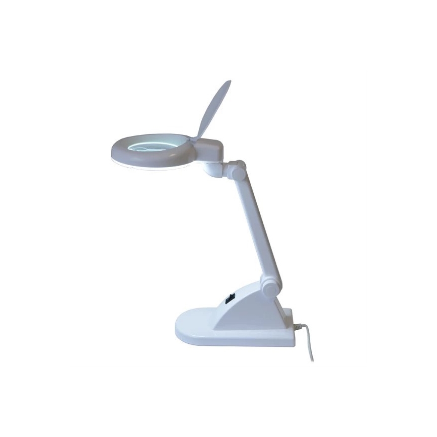 Lampada da tavolo a LED con lente d'ingrandimento LED/6W/230V bianca