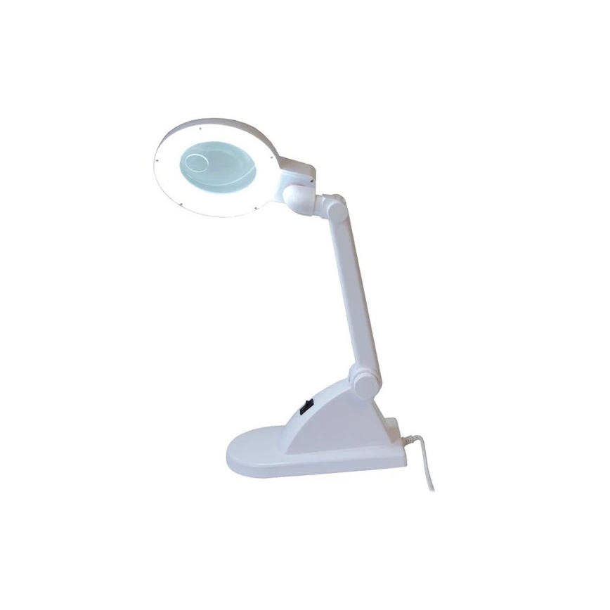 Lampada da tavolo a LED con lente d'ingrandimento LED/6W/230V bianca